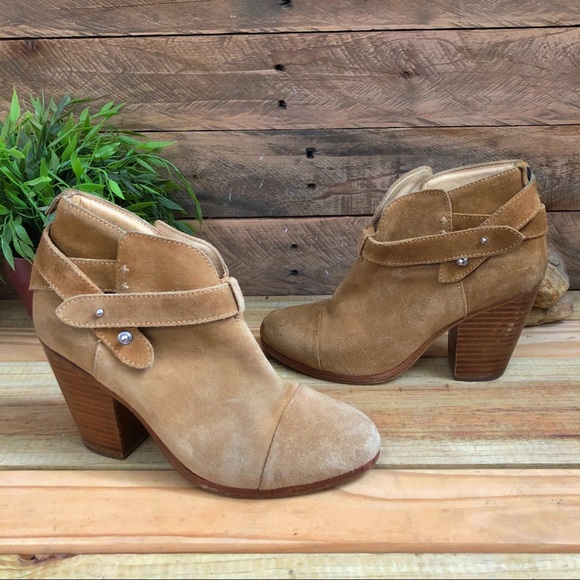 rag & bone Harrow suede stacked heel ankle boot - Picture 4 of 7